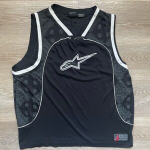 Vintage Y2K Alpinestars Black Jersey